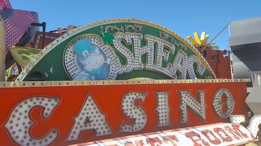 Photo of O'Sheas sign at The Neon Museum 