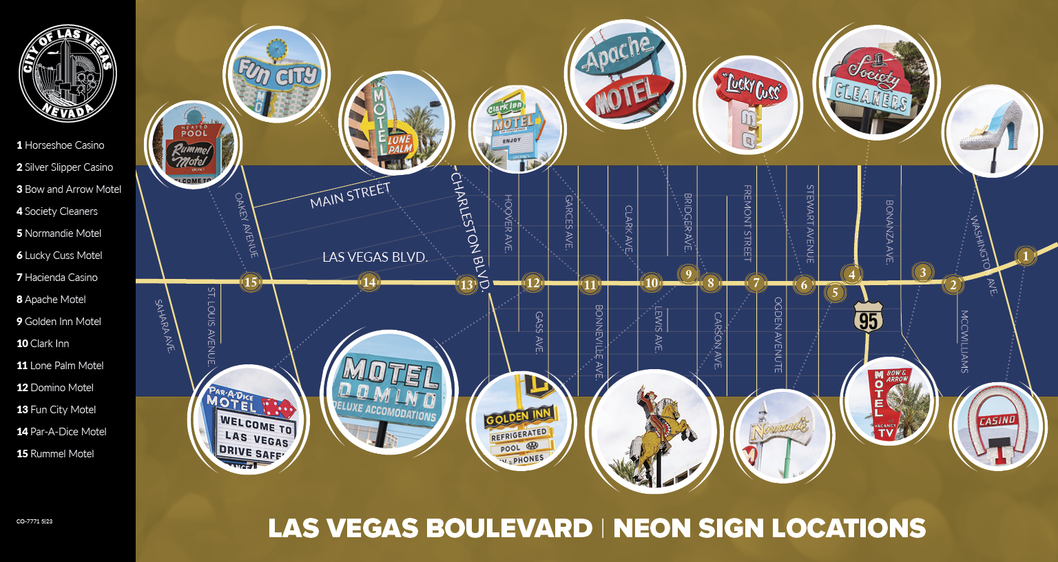 CO 7771 Neon Signage Map