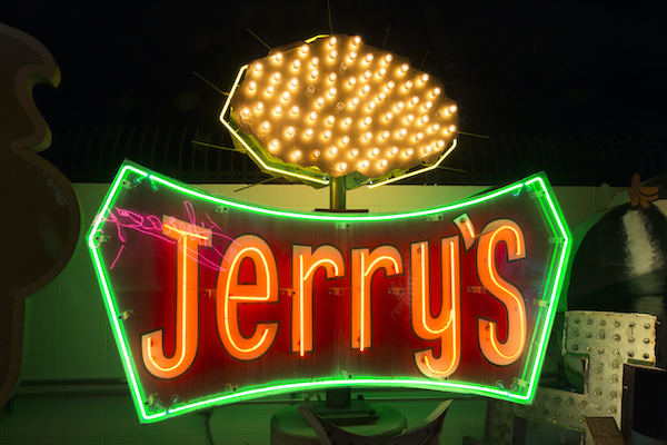 Jerry's Nugget restored neon sign at The Neon Museum