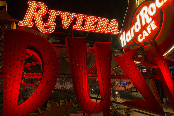 Riviera neon sign at The Neon Museum