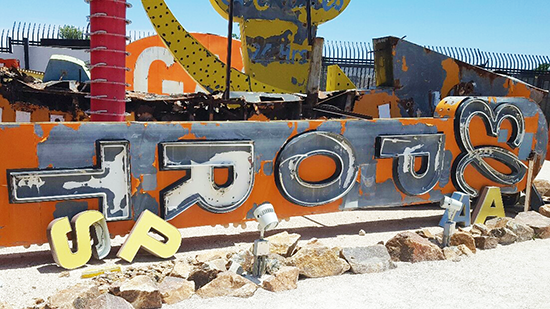 El Portal sign at The Neon Museum